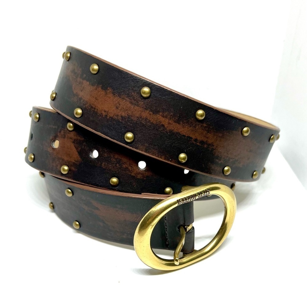 Steve Madden Brown Studded Belt
